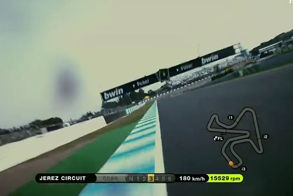 2012 Motogp西班牙Jerez賽道主觀鏡頭試圈影像