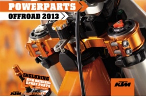 KTM PowerParts Offroad 2013 開始接受預訂