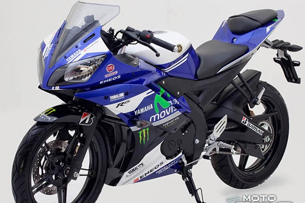 2014 YAMAHA YZF-R15-Motogp Movistar拉花特別版