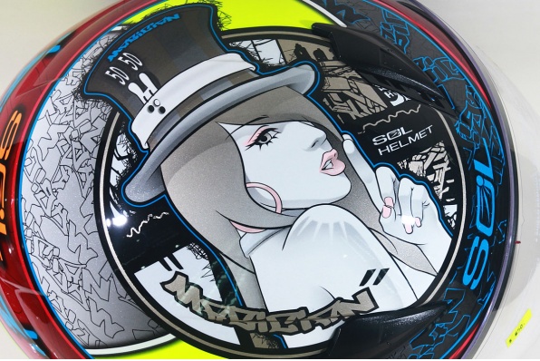 SOL HELMET SO-5 魔法師拉花開面頭盔