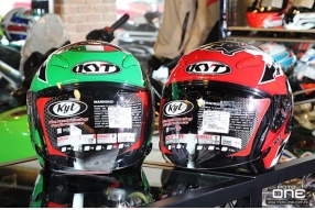 2015 KYT Galaxy Slide helmet－Motogp意大利、日本賽道花