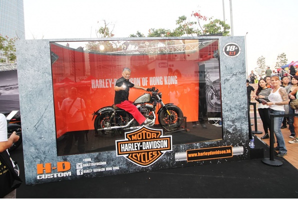 HARLEY-DAVIDSON 哈利│新面貌精心佈置│一比一模型箱│香港電單車節