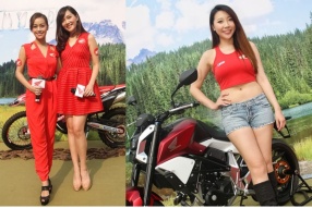 HONDA全線車系│人氣明星心穎及洛雯BB壓陣│BULLDOG、SFA、CRF250 RALLY三台概念車參展│香港電單車節