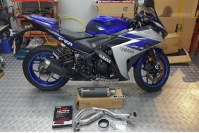 YAMAHA R3│Devil ARRC spec D2.1C carbon full system 排氣管