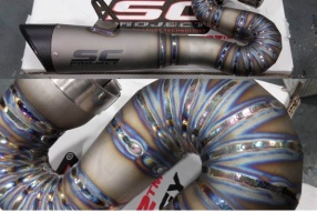 SC Project│意大利製造│多款實照│S1 SUPERBIKE EXHAUST 中段鈦合金全手工銲接的精彩