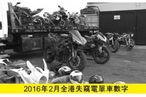 2016年2月份全港失車數字