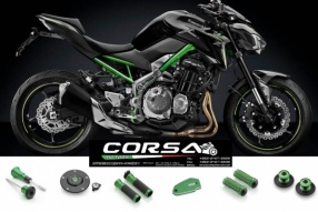 Rizoma New Accessory Line for Kawasaki Z900 & Z650 專屬綠色部件 - Corsa Motors