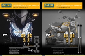 [Ohlins - 新產品現已接受預訂] - 新款(2018)Forza 300及Monkey 前後避震