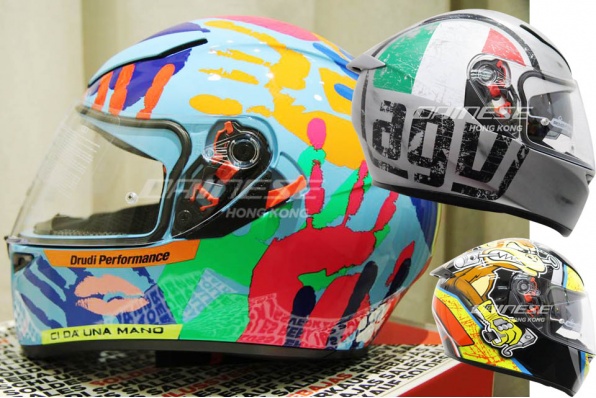 AGV K-3 SV 亞洲頭形有尾翼版│超過20個花式選擇│售價HK$1,980-HK$2,280