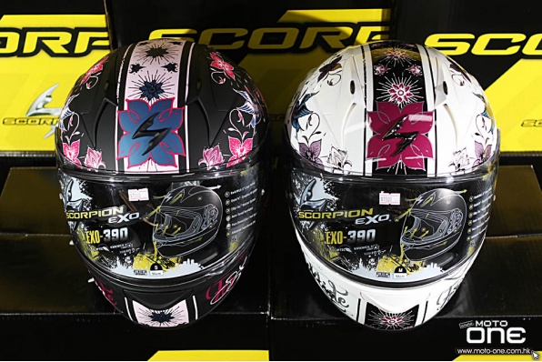 SCORPION EXO-390 蠍子入門級全面頭盔│多款拉花可供選擇│售價HK$1,580│頭盔王