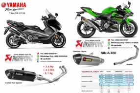 多款2018年型號 Akrapovic 蠍子排氣管現貨到港! 最新多項優惠