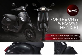 黑夜の皇【NOTTE限量版】VESPA GTS300 & Sprint 150首批搶閘到港，現已接受預訂