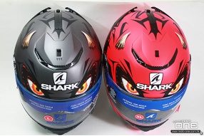 SHARK SPARTAN LORENZO MATTE AUSTRIAN GP 紅/黑魔鬼拉花頭盔