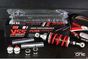 NINJA 400 YSS FORK UPGRADE KIT 前叉升級套裝組件及YSS MZ456 TRL 尾避震