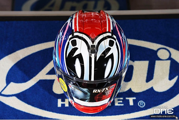 ARAI 56design RX-7X NAKANO RED - 中野真矢 2003 紀念版復刻拉花賽車頭盔