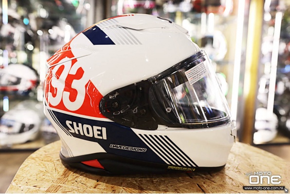 SHOEI Z-8 Marquez MM93 RETRO 復古彩繪拉花頭盔已到達頭盔王 - 向70至80年代的傳奇車手致敬