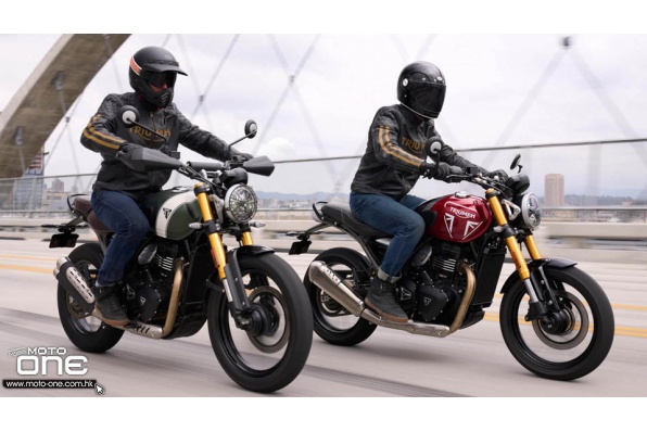 入門版單汽缸TRIUMPH-越野版SCRAMBLER 400 X及街車版SPEED 400