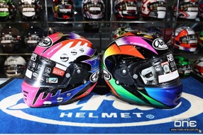 Arai Rapide-Neo Harada「原田哲也」、Sakata 「坂田和人」 日本車手復刻拉花個性型盔 原價HK$3,990 特價HK$2,590 超級抵Arai Full Face