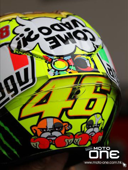 2012 46rossi boxer helmet