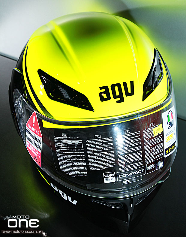 2014 AGV COMPACT HELMET ELLOW