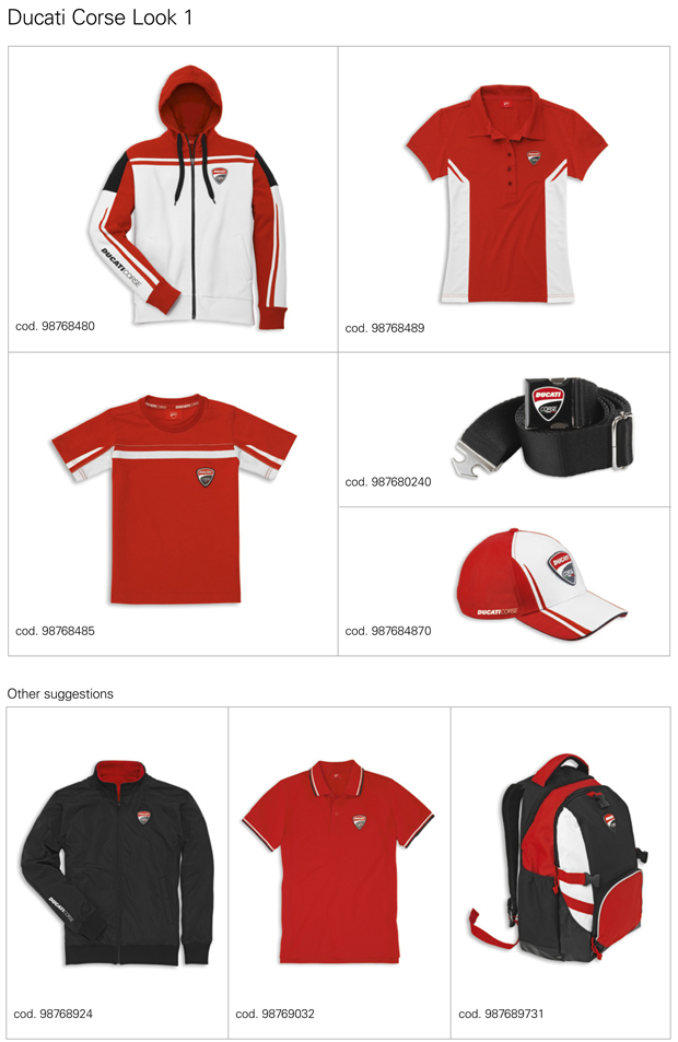 2015 Ducati apparel