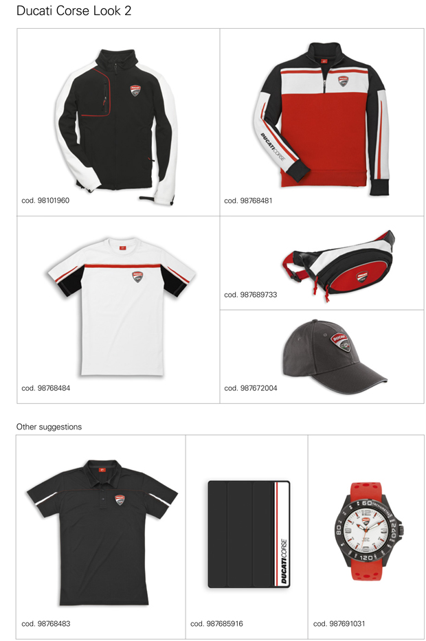 2015 Ducati apparel