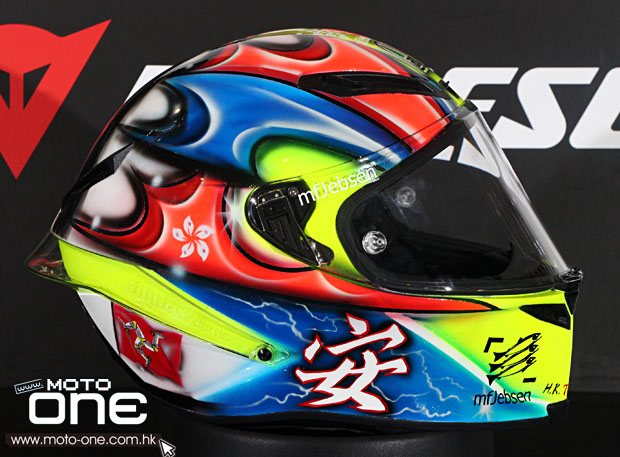 AGV CORSA WAI ON HELMET