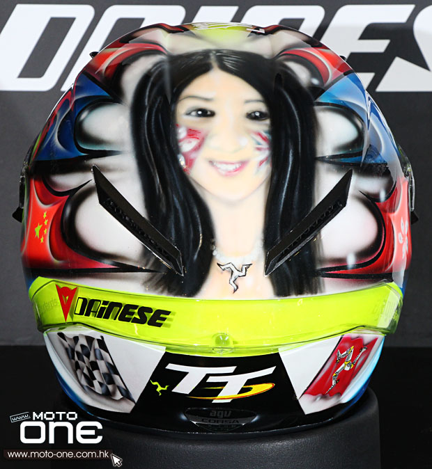 AGV CORSA WAI ON HELMET