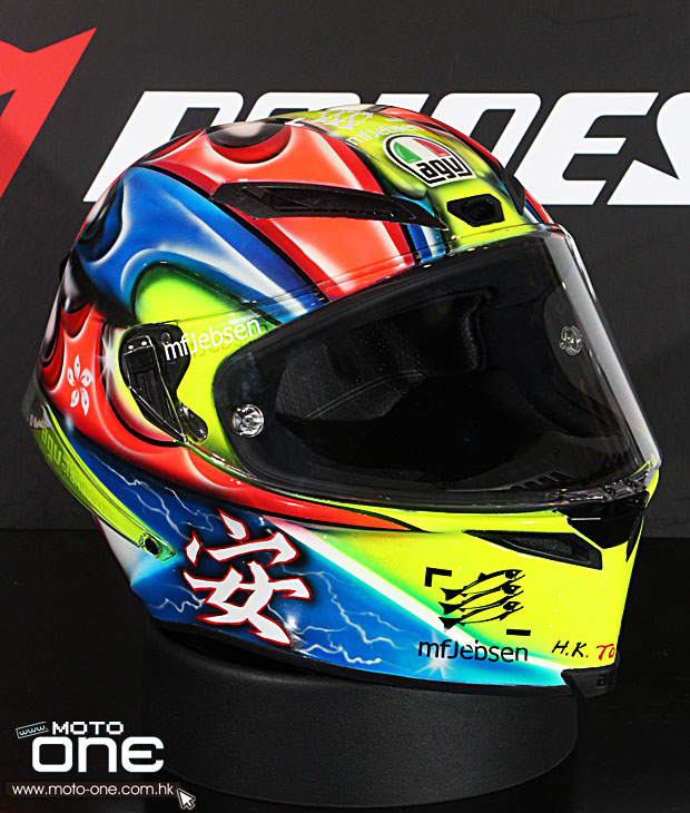 AGV CORSA WAI ON HELMET