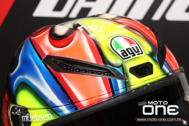 AGV CORSA WAI ON HELMET