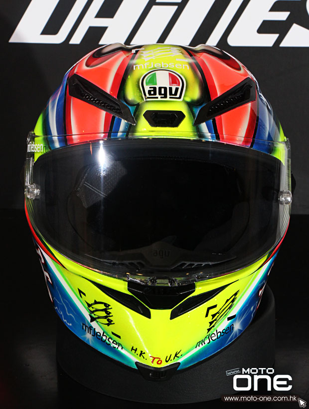 AGV CORSA WAI ON HELMET