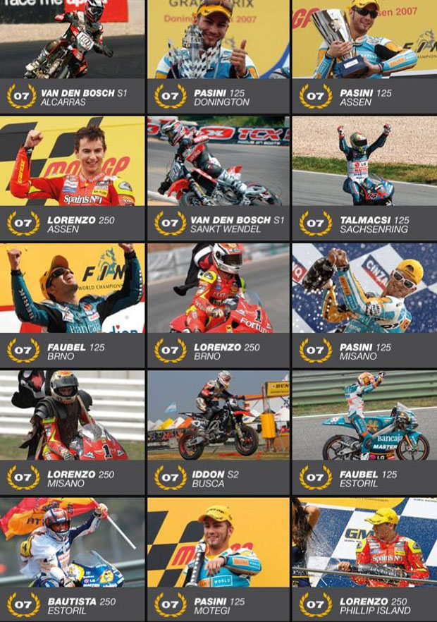 APRILIA championship 1987 - 2010 