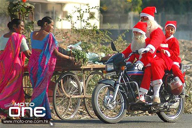 Christmas & motocycle