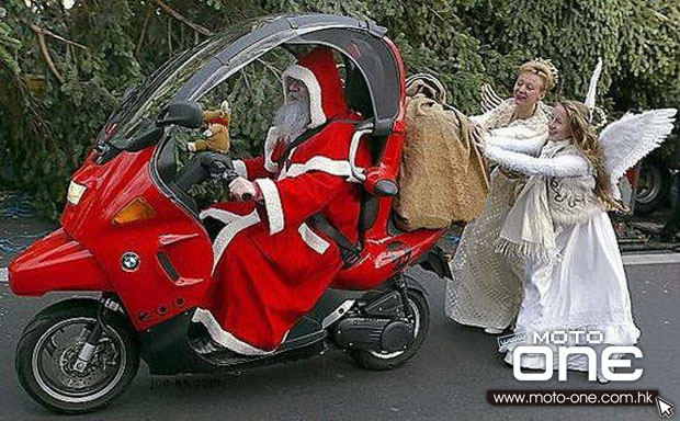 Christmas & motocycle