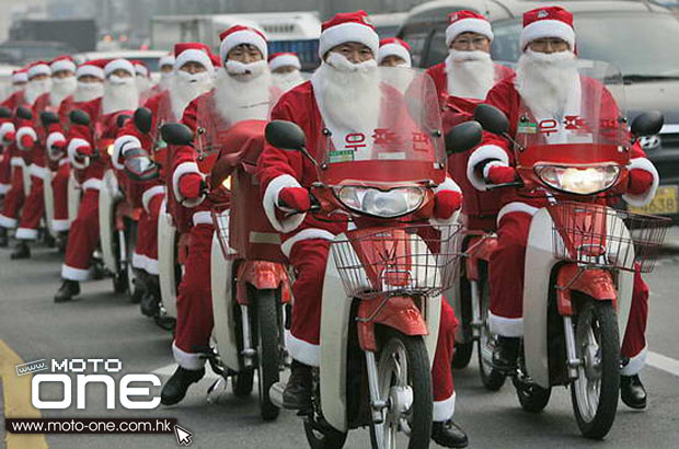 Christmas & motocycle