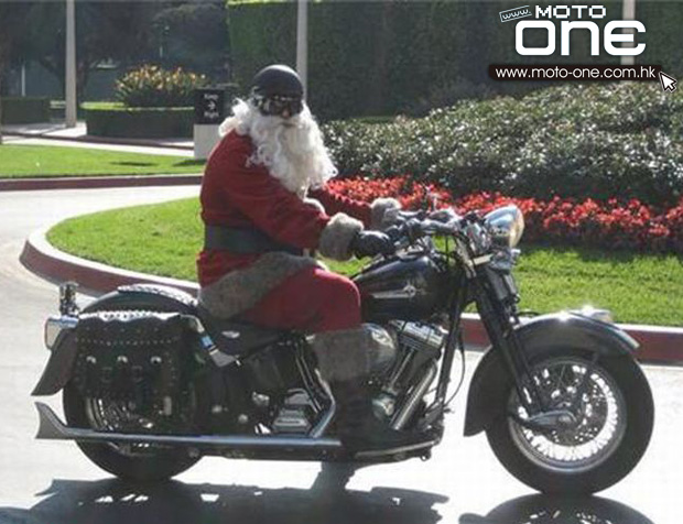 Christmas & motocycle