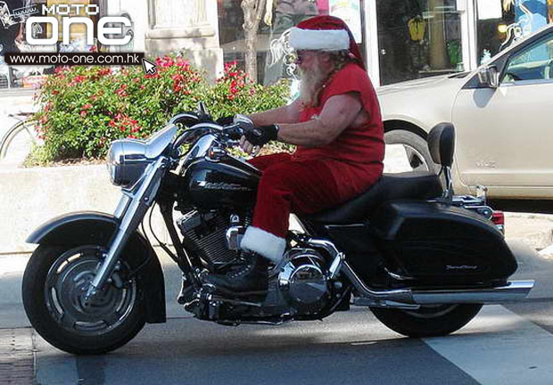 Christmas & motocycle