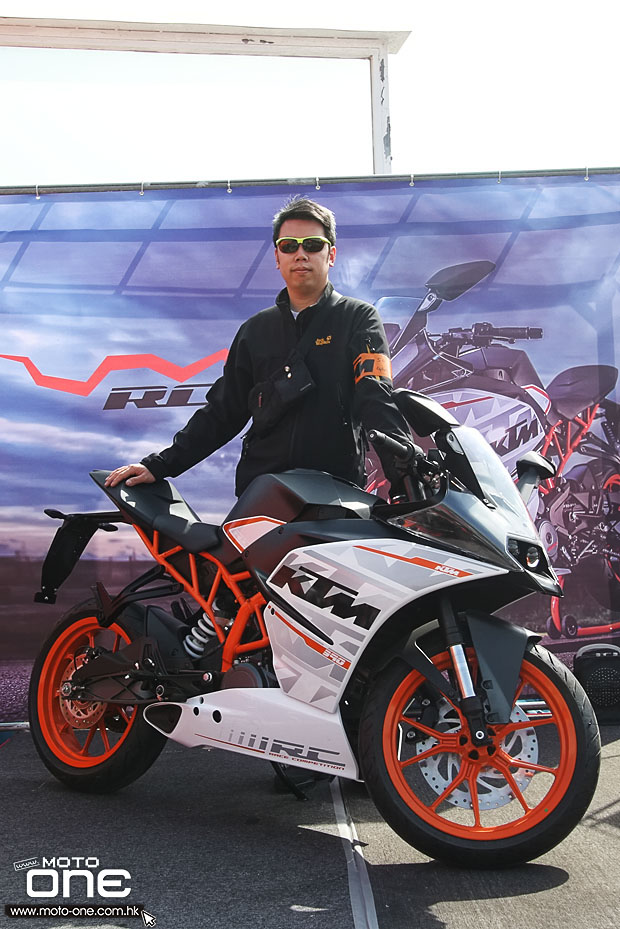 2015 ktm rc390 test day