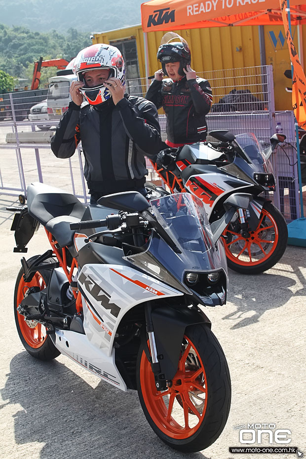 2015 ktm rc390 test day