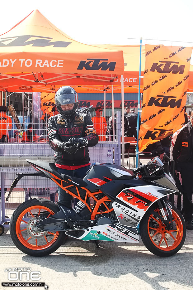 2015 ktm rc390 test day