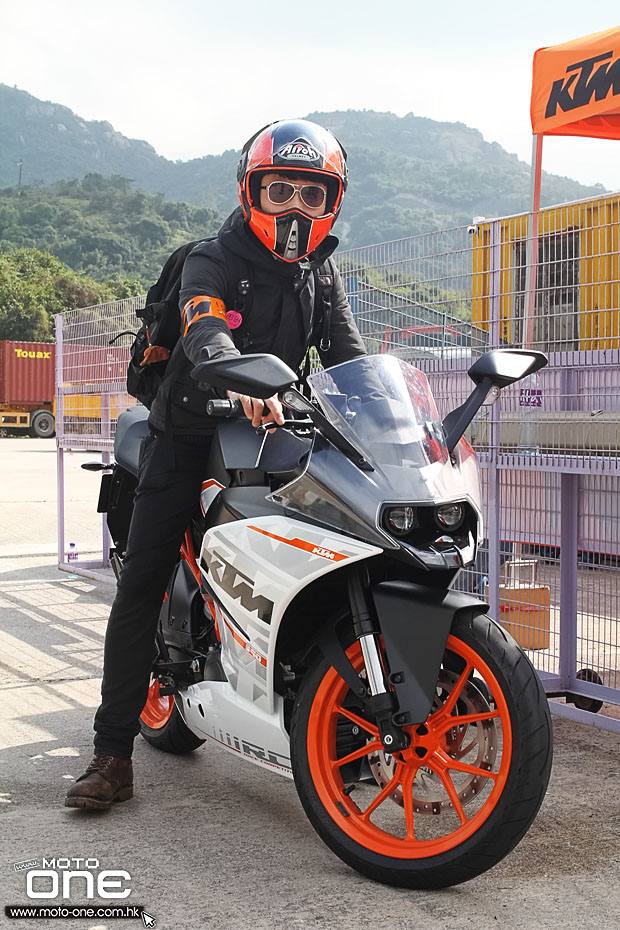 2015 ktm rc390 test day