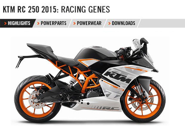 2015 KTM rc250 abs