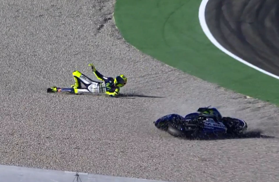 rossi crash