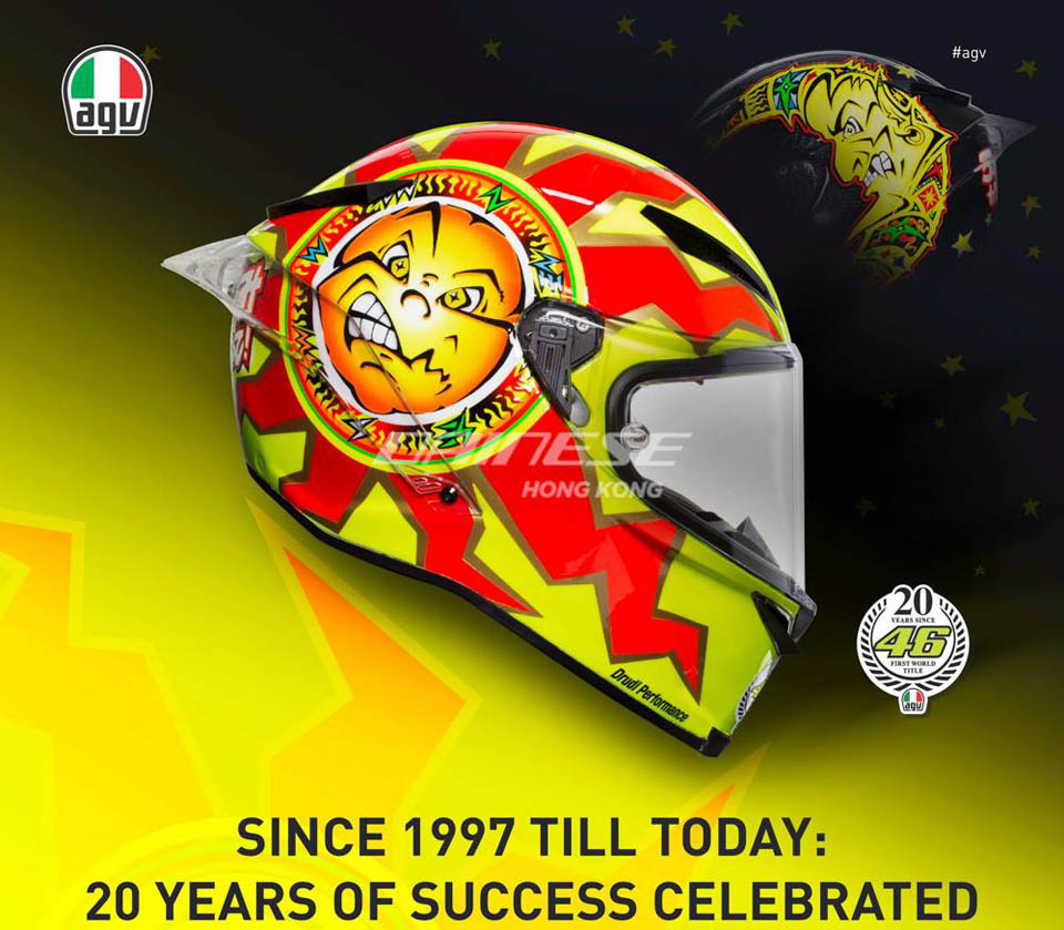 2017 Valentino Rossi 20 AGV HELMETS