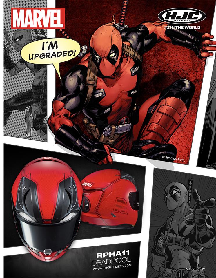 2018 HJC X Marvel R-Pha 11 DeadPool