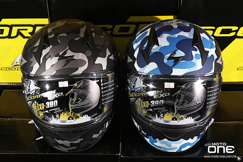 2018 SCORPION EXO-390 HELMETS