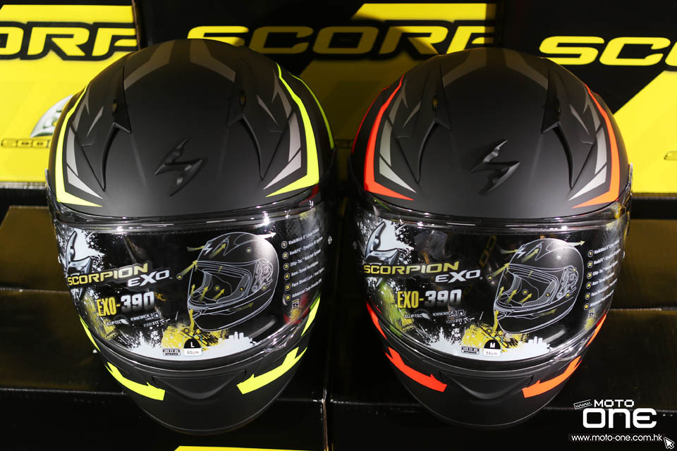 2018 SCORPION EXO-390 HELMETS