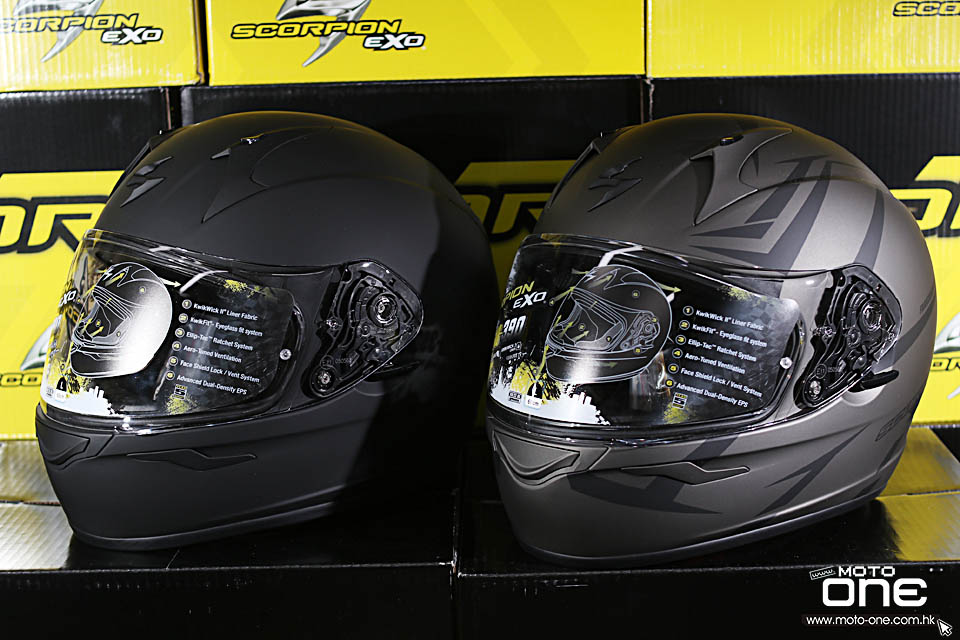 2018 SCORPION EXO-390 HELMETS