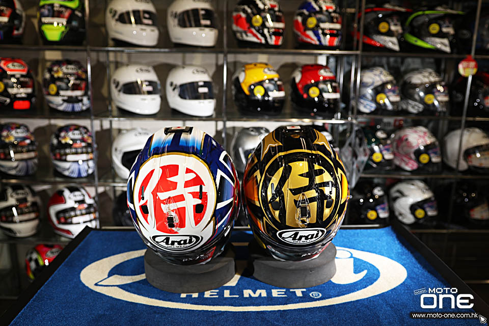 2018 Arai RX-7X PEDROSA SPIRIT BLUE GOLD