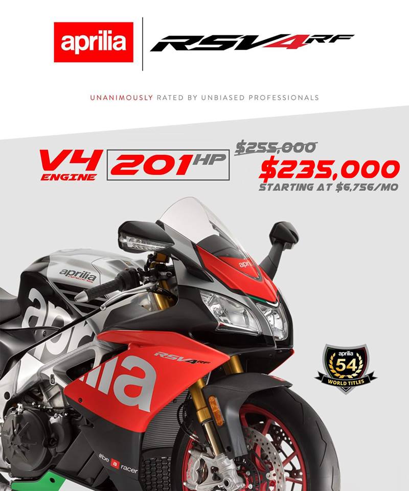 APRILIA RSV4 RF MY2018 Last Call